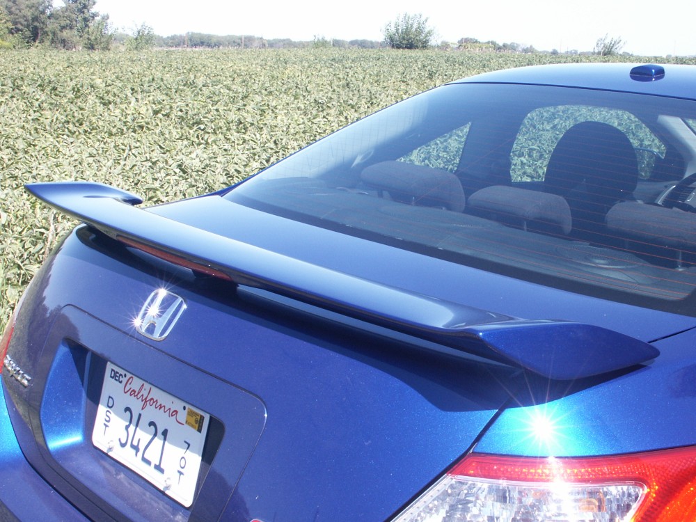 2006-2011 Honda Civic 2DR SI Factory Post Lighted Spoiler, Painted 